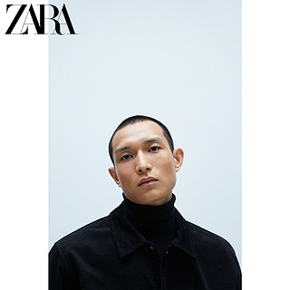 ZARA 新款 男装 教练款灯芯绒夹克外套 08281413800 S (175/92A) 黑色