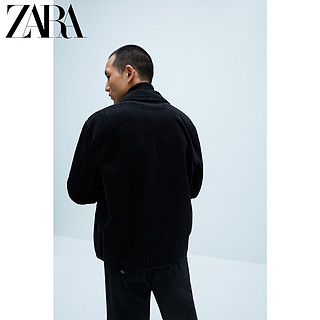 ZARA 新款 男装 教练款灯芯绒夹克外套 08281413800 S (175/92A) 黑色