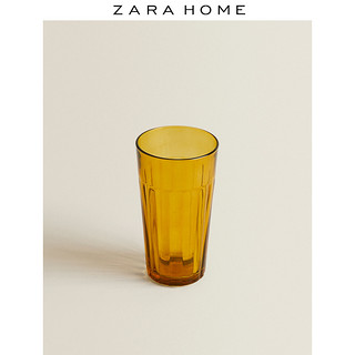 Zara Home 凸纹设计无酒精饮料杯 42315402311 深黄色8.4 x 15.5 x 8.4 cm