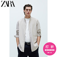 ZARA 新款 男装 休闲版型牛津衬衫 07545380711 L (180/100A) 沙色