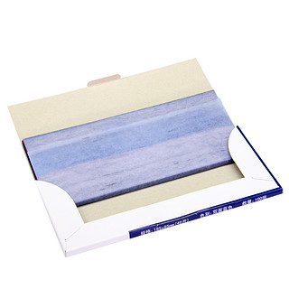 得力9370系列蓝色双面薄型复写纸100张手写票据使用多规格办公 340*220mm-9376