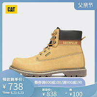 CAT卡特男鞋防水防滑经典黄靴工装马丁靴男轻便透气大黄靴 39 黄色