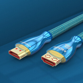 秋叶原（CHOSEAL）HDMI线2.0版 4k数字高清线 3D视频线 连接线 卡扣防脱款2米 TH-660AT2