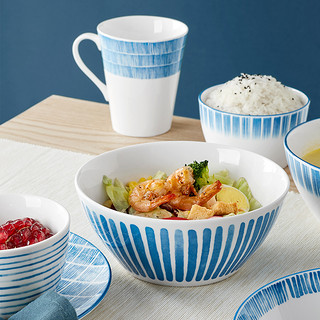 淘宝心选日式餐具家用碗碟盘家用餐具套装葵草 汤面碗