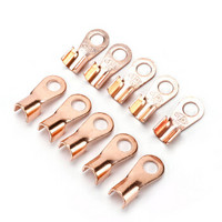 伊莱科（ELECALL）OT-250A OT系列端子头 开口紫铜接线端子 铜裸端子铜鼻子铜线耳接头 20个装