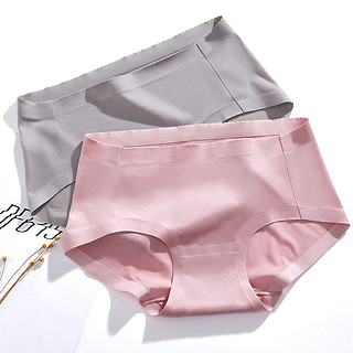 加一尚品无痕内裤女 一片式女士包臀底裤低腰透气平角裤G01-020 165/95 粉红色