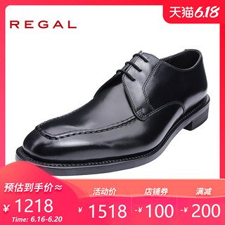 REGAL/丽格商务办公室正装男鞋固特异男士德比正装鞋T91B 38 BR(褐色)YYK+15