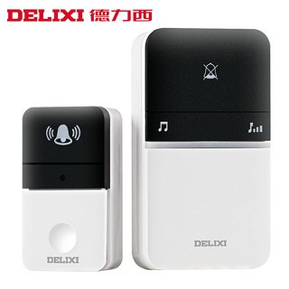 DELIXI 德力西 家用无线智能门铃开关免打孔远程距离电子一拖