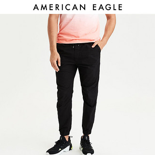 AEO男士简约束脚休闲裤American Eagle 0129_4168 XS 迷彩绿329