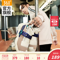 361男鞋运动鞋春季男士机能时尚潮流鞋子361°复古休闲鞋老爹鞋 42 亚麻灰/奇幻紫