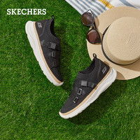 Skechers斯凯奇2020春夏一脚蹬鞋女士天使鞋小白鞋休闲鞋117014 39.5 白色/WHT