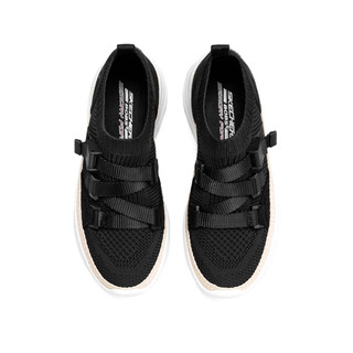 Skechers斯凯奇2020春夏一脚蹬鞋女士天使鞋小白鞋休闲鞋117014 36 白色/WHT