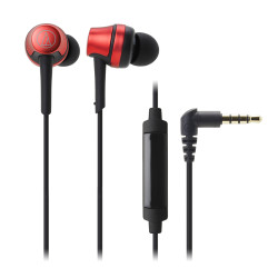 audio-technica 铁三角 ATH-CKR50iS 入耳式有线耳机 红色 3.5mm
