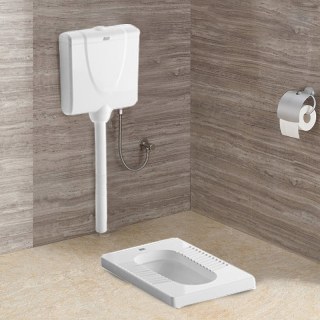 美标卫浴新科德水箱整套家用卫生间蹲坑式蹲厕方形蹲便器80098013单