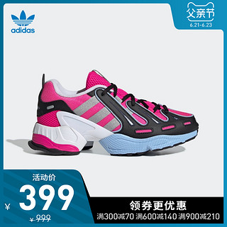 阿迪达斯官网adidas 三叶草 EQT GAZELLE W 女鞋经典运动鞋EE5150 38 亮粉/一号黑/亮蓝