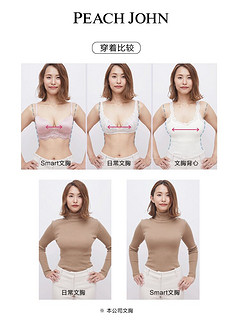 PEACH JOHN/蜜桃派大胸显瘦收副乳软钢圈内衣女1024141 浅粉 65E