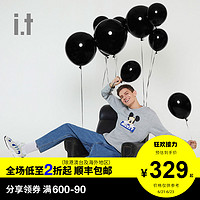 it :CHOCOOLATE|Mickey Mouse情侣款圆领卫衣米奇印花3290ADD M GYA/灰色