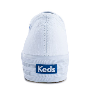 Keds百搭款厚底松糕鞋帆布鞋休闲鞋ins小白鞋板鞋WF57306 36 //黑色