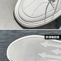 康奈男鞋潮鞋子休闲皮鞋男式韩版潮流板鞋百搭透气小白鞋经典 43 白色