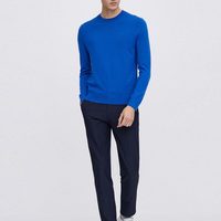 J.LINDEBERG金林德伯格早春新款绵羊毛针织衫套头毛衣男5193K4509 175/96A/M RAJ石灰色