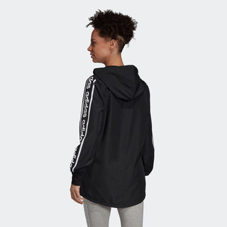 阿迪达斯官网 adidas W C90 WB 女装运动型格夹克外套EH6485 XL 黑色/白