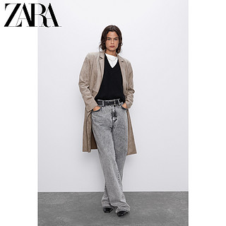 ZARA新款 女装 绒面质感效果大衣外套 02712152706 XL (175/100A) 貂色