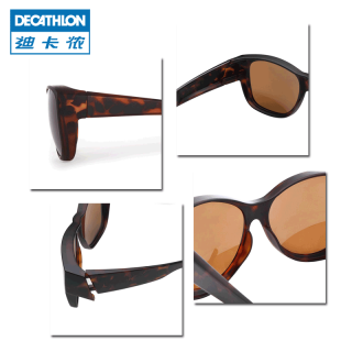 迪卡侬户外运动登山太阳眼镜墨镜可绑带男女近视可用偏光quop 黑色方款 报价价格评测怎么样 什么值得买