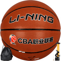 LI-NING 李宁 CBA联赛比赛7号篮球室内外PU材质 蓝球 587-1
