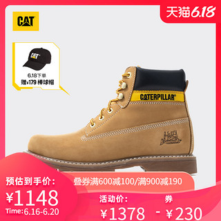 CAT卡特Colorado经典款大黄靴固特异男潮流休闲工装靴PWC44100 43 黄色