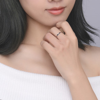 中国黄金PT950铂金戒指丘比特白金戒指女戒新款珠宝首饰计价 12圈 2.14g