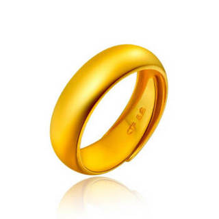 周大福（CHOW TAI FOOK）礼物 婚嫁 足金黄金戒指 对戒男女款 F30886 198 约13.53克