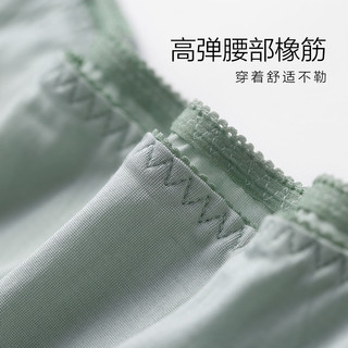 金三塔女士桑蚕丝无痕真丝内裤透气中腰大码平角裤提臀防走光 170XL 浅青瓷3117
