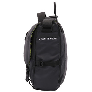 Granite Gear花岗岩单肩包男士运动户外斜挎包中学生休闲书包新款 黑色小款（28.5*22.5*8CM）