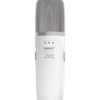 JVC/杰伟世K8 k歌神器电容麦克风便携式小型迷你家用手机直播话筒高颜值时尚智能美声降噪手持舒适握感麦克风 天空蓝 官方标配