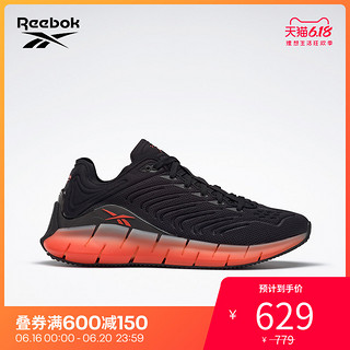 Reebok 锐步 Reebok锐步新款健身ZIG KINETICA 彩虹色 男女运动鞋 EH1724_黑色/橙色 40.5