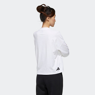 didas 阿迪达斯 adidas官网a夏季女运动型格圆领短袖T恤 FT2861 S 黑色