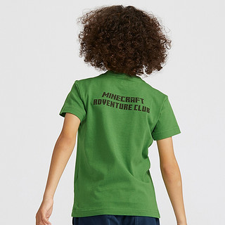 童装/男童/女童 (UT) MINECRAFT 印花T恤(短袖) 428284 优衣库 54 绿色 150cm(150/72)
