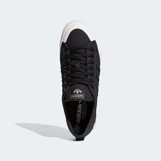 阿迪达斯官网 adidas 三叶草 NIZZA 男女经典运动鞋EF5713 38.5 1号黑色/晶白