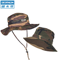 DECATHLON 迪卡侬 户外登山徒步渔夫迷彩帽防晒帽帽子男遮阳帽女时尚潮 SOL 均码