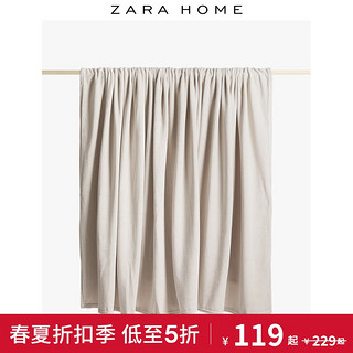 Zara Home 欧式素色绒布毯子垫床午睡单人薄毛毯垫 41310004706 160 x 250 cm 栗色