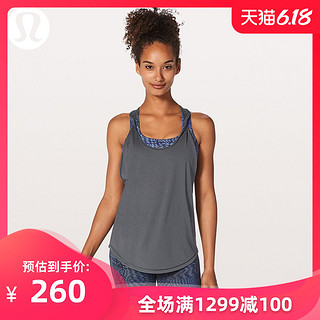 lululemon丨Ready & Go 女士运动背心 LW1NG5S XS 黑色/黑白