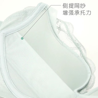 aimer爱慕爱链性感内衣女无钢圈小胸聚拢文胸AM171801 灰粉色 70B