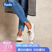 Keds女鞋复古低帮帆布鞋 休闲百搭纯色板鞋WF58956 女款 35 /白色/