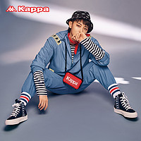 Kappa 卡帕 Kappa卡帕串标高帮帆布鞋情侣男女运动板鞋休闲鞋小白鞋背靠背