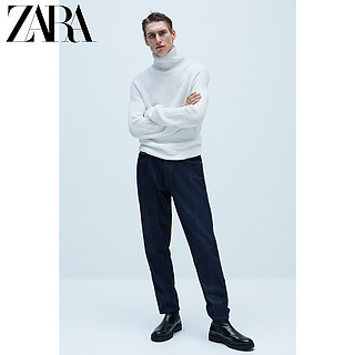 ZARA 新款 男装 穗纹针法高领针织衫毛衣 03332301250 XL (185/104A) 白色