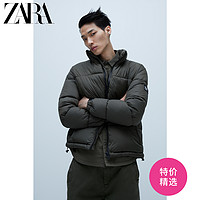ZARA 新款 男装 棉服夹克外套 06985415507 M (180/96A) 深卡其色