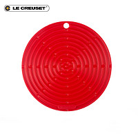 法国 Le Creuset 酷彩 硅胶类硅胶隔热垫餐具垫防烫圆形彩色家用 火焰桔