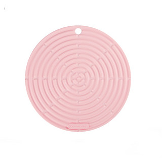 法国 Le Creuset 酷彩 硅胶类硅胶隔热垫餐具垫防烫圆形彩色家用 樱桃红