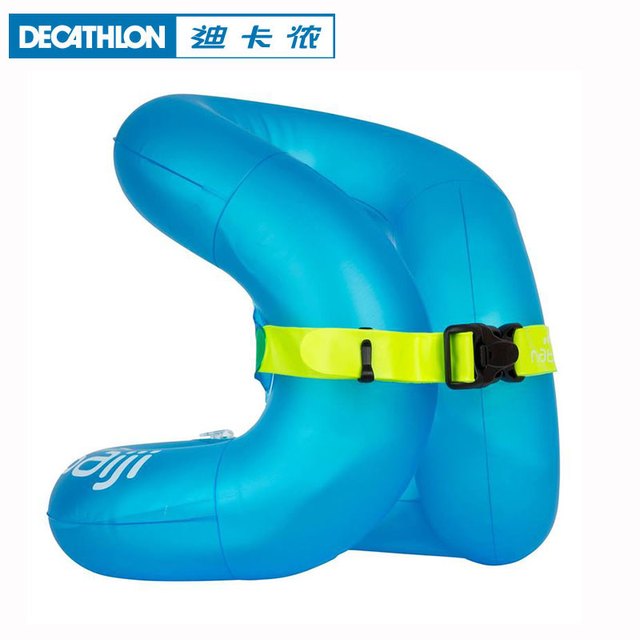 迪卡侬 6-12岁水上救生圈加厚游泳圈 -蓝色S号(适用于30-50KG)