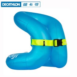 迪卡侬 6-12岁水上救生圈加厚游泳圈 -蓝色S号(适用于30-50KG)